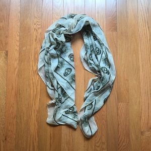 Nude Skull Scarf